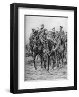 WWI - Wounded British soldiers on horseback-Richard Caton II Woodville-Framed Premium Giclee Print