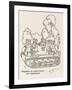 WWII Adaption: Tank-Bus-William Heath Robinson-Framed Art Print