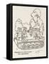 WWII Adaption: Tank-Bus-William Heath Robinson-Framed Stretched Canvas