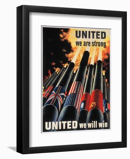 WWII: Allied Victory-null-Framed Premium Giclee Print