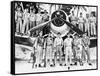 WWII Boyington and Black Sheep Crew 1944-null-Framed Stretched Canvas