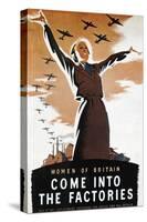 WWII: British Poster-Donald Zec-Stretched Canvas