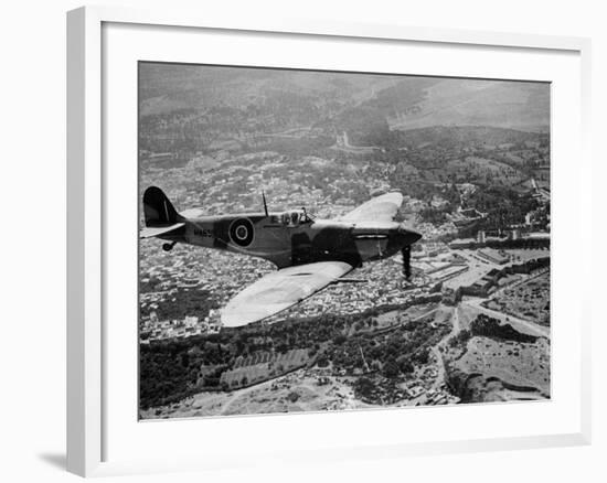 WWII British RAF Spitfire-null-Framed Photographic Print