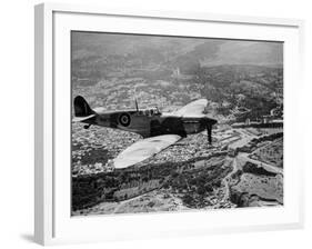 WWII British RAF Spitfire-null-Framed Photographic Print