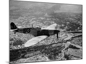 WWII British RAF Spitfire-null-Mounted Photographic Print