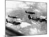 WWII British RAF Spitfires-null-Mounted Photographic Print