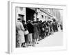 WWII Butcher Shop Line-null-Framed Photographic Print