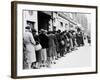 WWII Butcher Shop Line-null-Framed Photographic Print