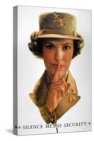 WWII: Careless Talk Poster-null-Stretched Canvas