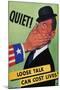 WWII: Careless Talk Poster-null-Mounted Giclee Print