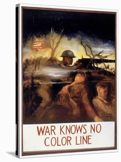 WWII: Color Line Poster-E. Simms Campbell-Stretched Canvas