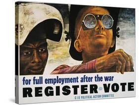 WWII: Employment Poster-Ben Shahn-Stretched Canvas