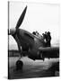 WWII England New Fulmar Plane-Eddie Worth-Stretched Canvas