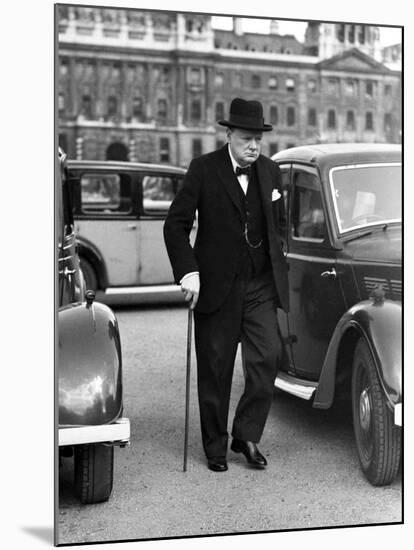 WWII England Winston Churchill-null-Mounted Premium Photographic Print
