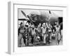 WWII Europe England U.S. Air Force Crews-null-Framed Premium Photographic Print