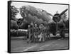 WWII Flying Fortress Crew 1942-null-Framed Stretched Canvas