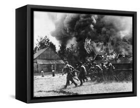 WWII German Army Russian Front-null-Framed Stretched Canvas