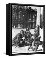 WWII German Army Takes Nikolaev-null-Framed Stretched Canvas