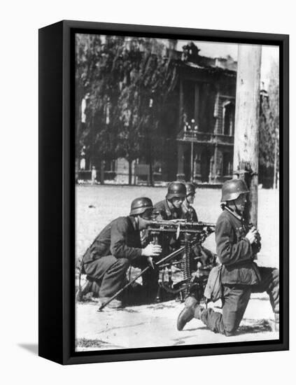 WWII German Army Takes Nikolaev-null-Framed Stretched Canvas
