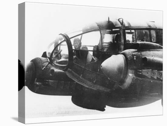 WWII German Bomber-null-Stretched Canvas