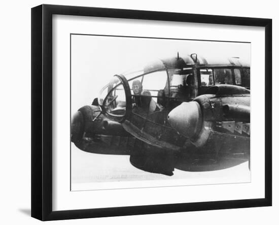 WWII German Bomber-null-Framed Premium Photographic Print