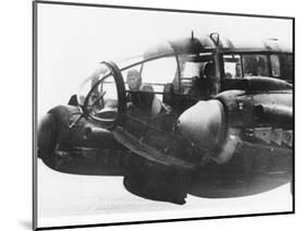 WWII German Bomber-null-Mounted Photographic Print