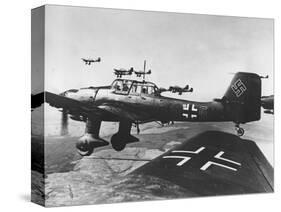 WWII German JU 87 Stuka-null-Stretched Canvas