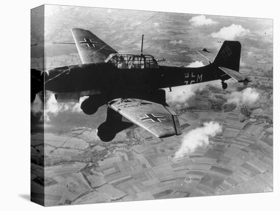 WWII German Plane Stuka-null-Stretched Canvas