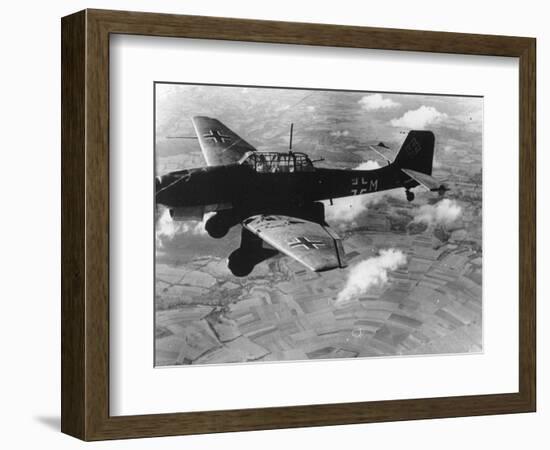 WWII German Plane Stuka-null-Framed Photographic Print