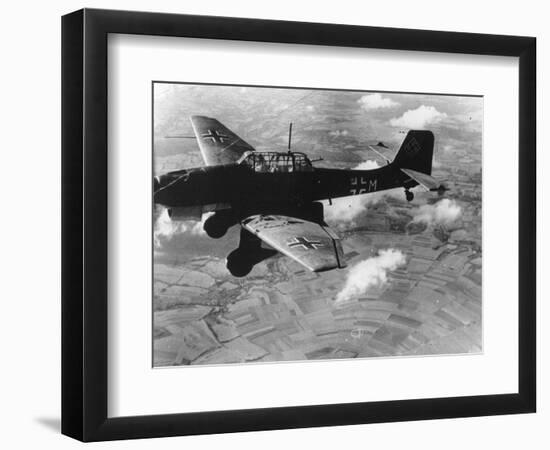 WWII German Plane Stuka-null-Framed Photographic Print