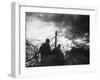 WWII German Soldier Frontline-null-Framed Premium Photographic Print