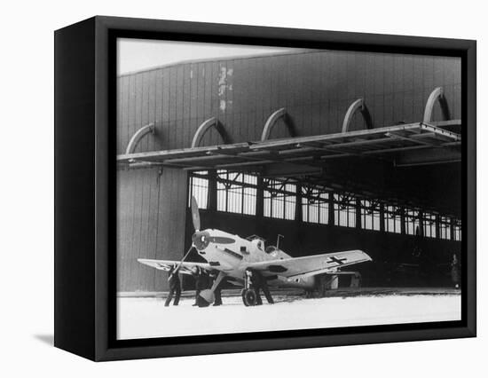 WWII Germany Messerschmitt Fighter-null-Framed Stretched Canvas