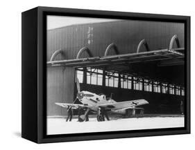 WWII Germany Messerschmitt Fighter-null-Framed Stretched Canvas
