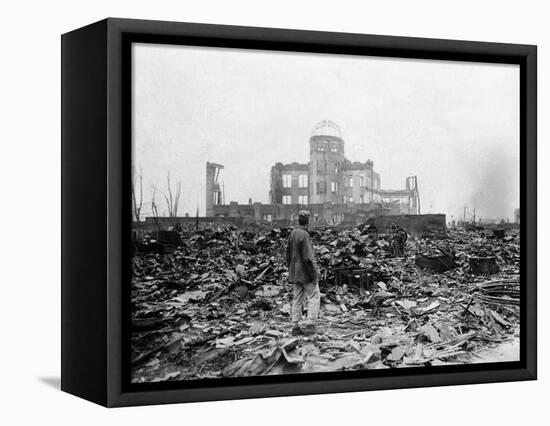 WWII Hiroshima Aftermath-Stanley Troutman-Framed Stretched Canvas