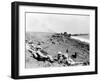 WWII Iwo Jima U.S. Invasion-Joe Rosenthal-Framed Premium Photographic Print