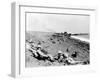 WWII Iwo Jima U.S. Invasion-Joe Rosenthal-Framed Premium Photographic Print