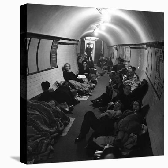 WWII London Bomb Shelters-null-Stretched Canvas