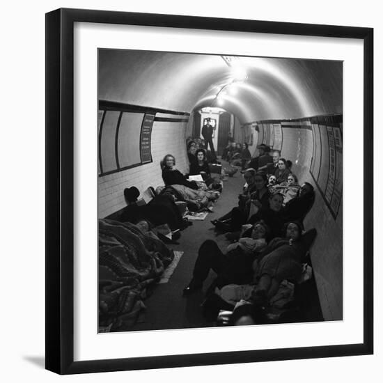 WWII London Bomb Shelters-null-Framed Photographic Print