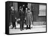 WWII London Churchill and Kennedy-null-Framed Stretched Canvas