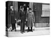 WWII London Churchill and Kennedy-null-Stretched Canvas