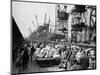 WWII London Docks-null-Mounted Photographic Print