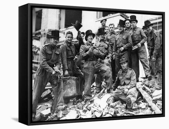 WWII London Rescue Workers-Uncredited-Framed Stretched Canvas