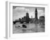 WWII London Thames U-Boat 1945-null-Framed Premium Photographic Print