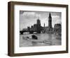 WWII London Thames U-Boat 1945-null-Framed Photographic Print