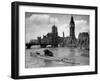 WWII London Thames U-Boat 1945-null-Framed Photographic Print