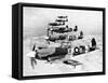 WWII Mark XII Spitfires 1944-null-Framed Stretched Canvas