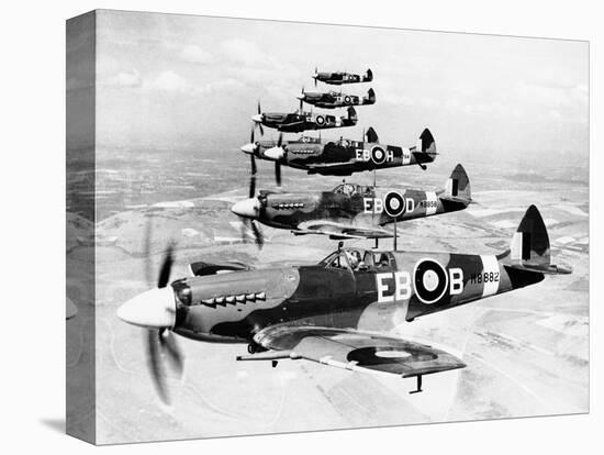 WWII Mark XII Spitfires 1944-null-Stretched Canvas