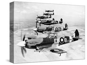WWII Mark XII Spitfires 1944-null-Stretched Canvas