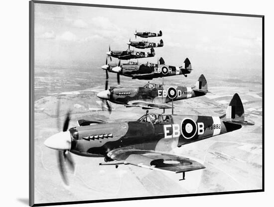 WWII Mark XII Spitfires 1944-null-Mounted Photographic Print