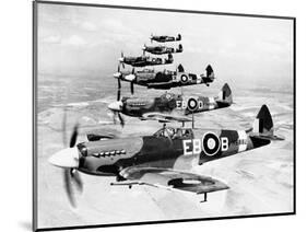 WWII Mark XII Spitfires 1944-null-Mounted Photographic Print